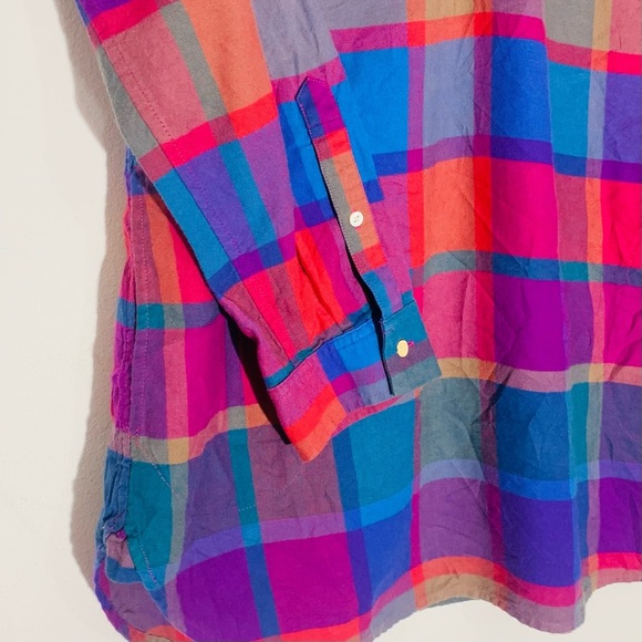 Bean Signature Multicolor Plaid Women’s Shirt SZ M - Picture 2 of 7